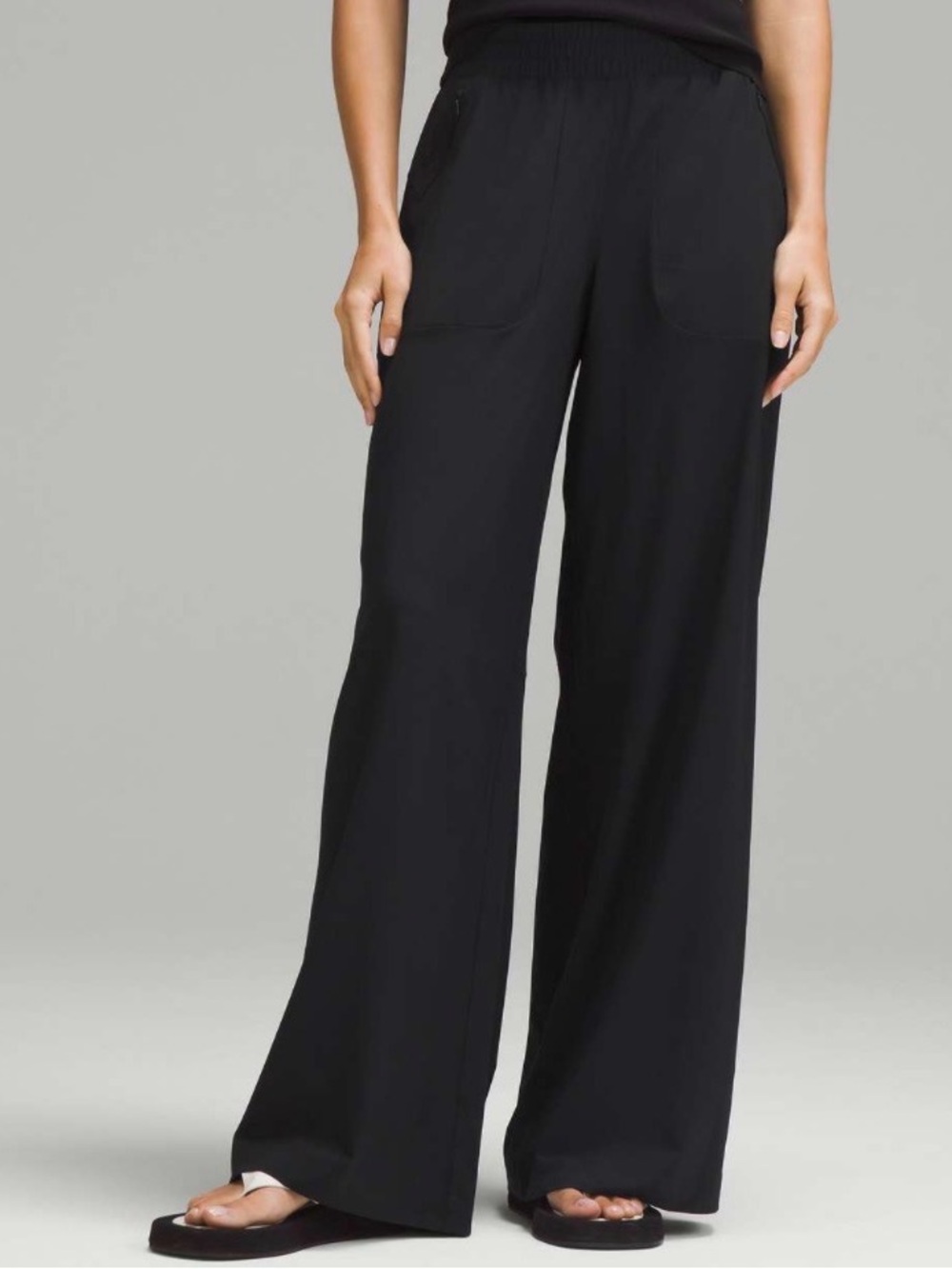 lululemon athletica Black Swift Wide-Leg pants 10